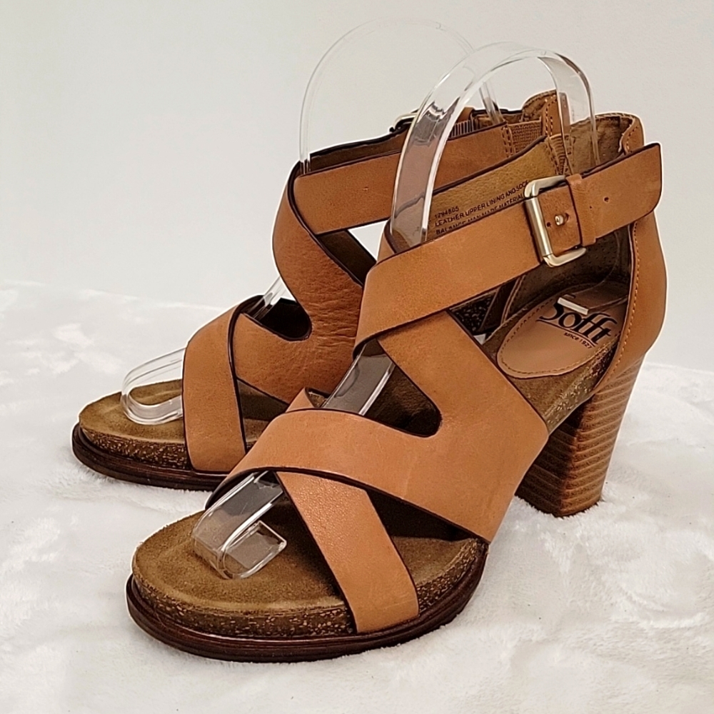 Sofft Tan Strappy Sandals